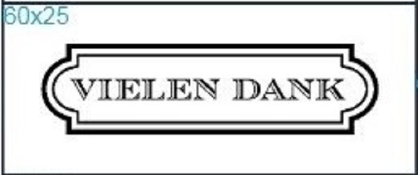 Stempel "Vielen Dank"