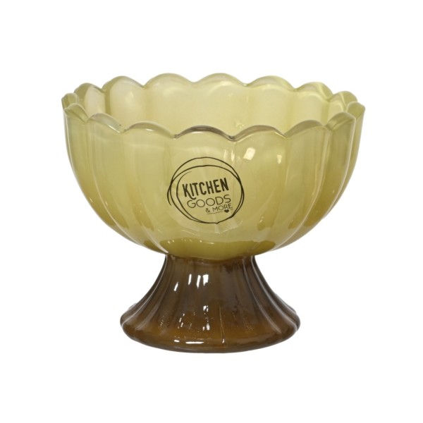 Glasschale "Sam" 7,1cm - Grün/Braun K873302-b