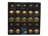 Mini-Weihnachstkugeln Mix - braun Mini-Weihnachstkugeln Mix - braun