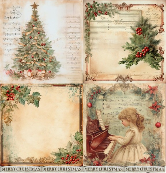 Designpapier "Country Christmas" 3