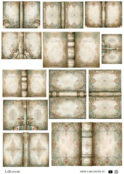 Natural Papier Herbst "Mystic Forest" Bücher MF Nat 2