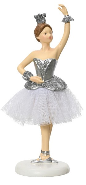 Figur "Ballerina" - silber (16,5 cm)