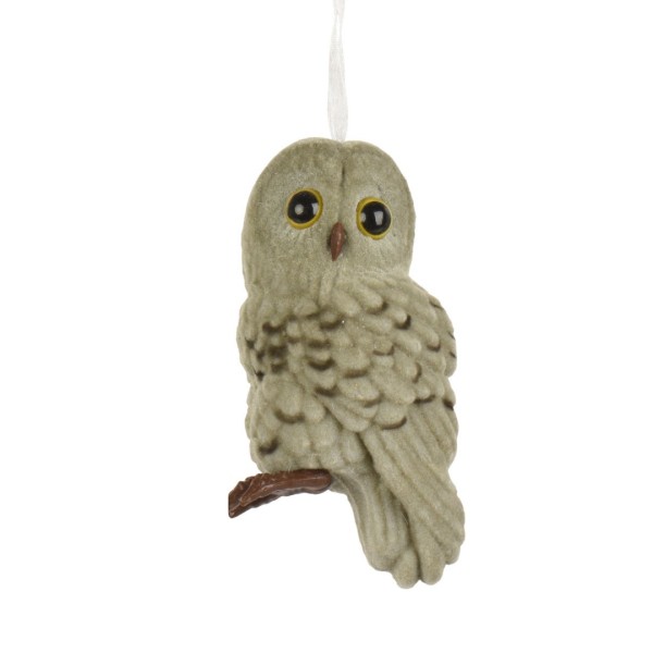 Kleine Deko Eule - 9cm - Grau K512753-c