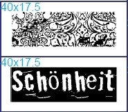 Stempel "Schönheit" (2 St.)