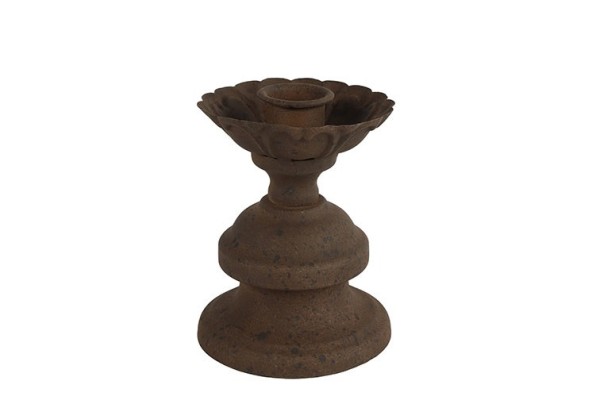 Teelichthalter „Riley“ – Rostoptik (H 10,5 cm)