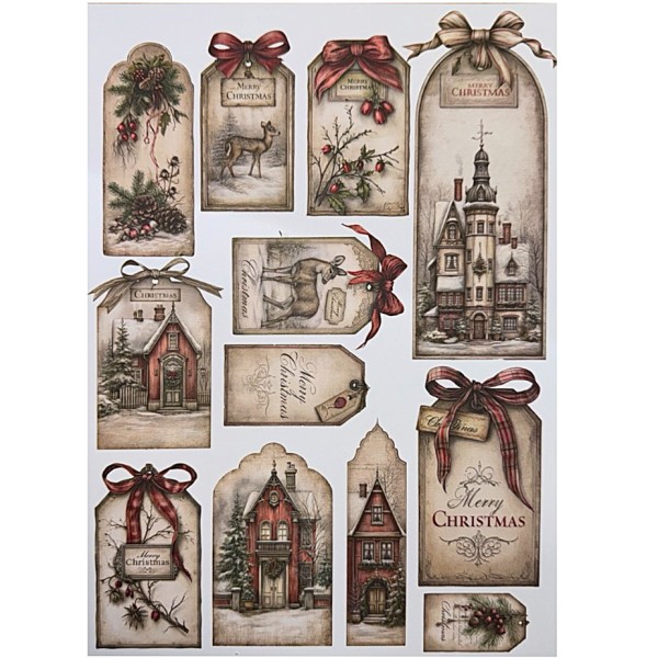 Naturalpapier "Merry Christmas" 2