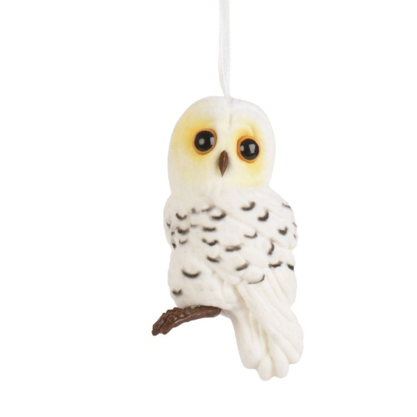 Kleine Deko Eule - 9cm - Weiß K512753-d
