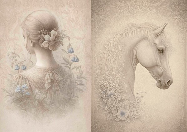 Reispapier "Vintage Flowers" 1