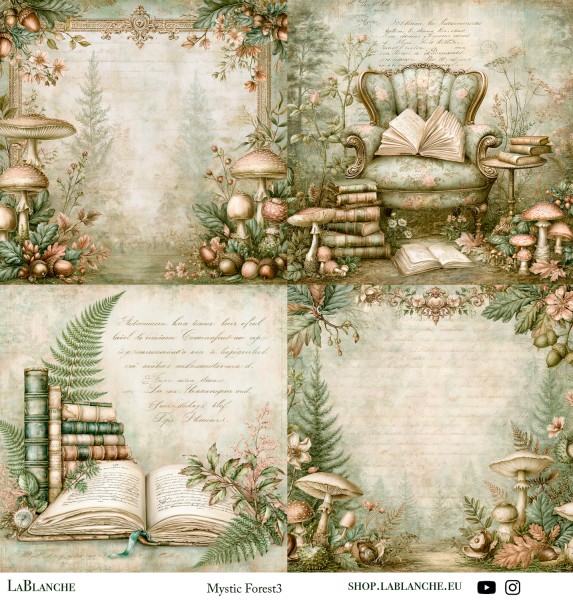 Designpapier "Mystic Forest" 3 MF3