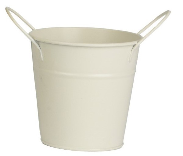 Zinktopf für Draußen 10,6cm - Weiß K870744-e