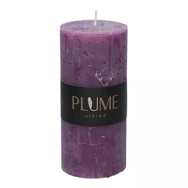 Stumpenkerze Large - Aubergine