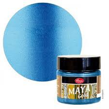 Maya Gold - Mittelblau