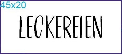 Stempel "Leckereien"