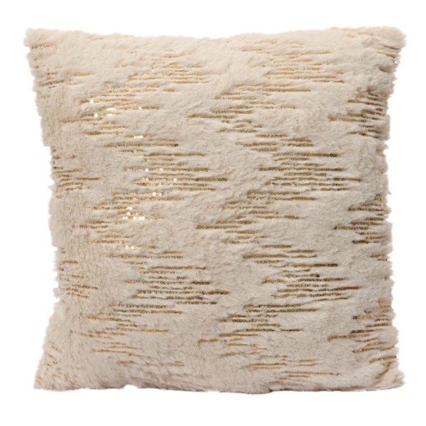 Dekokissen Polyester – Creme/Gold – 43x43 cm K615674-a
