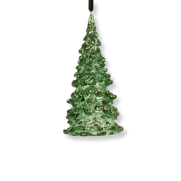 Deko Anhänger "Tannenbaum" 12cm - Dunkelgrün K512613-a