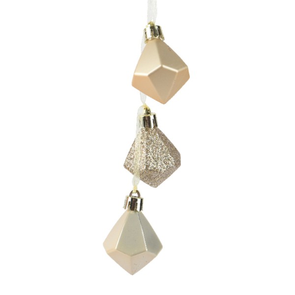 Weihnachtsanhänger "Diamanten" - Rosé K028552-c