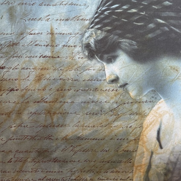 Designpapier "Liebesbrief" 1 (30 x 30 cm)