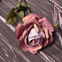 Deko Rosenzweig 57cm - Burgund Lila Deko Rosenzweig 57cm - Burgund Lila