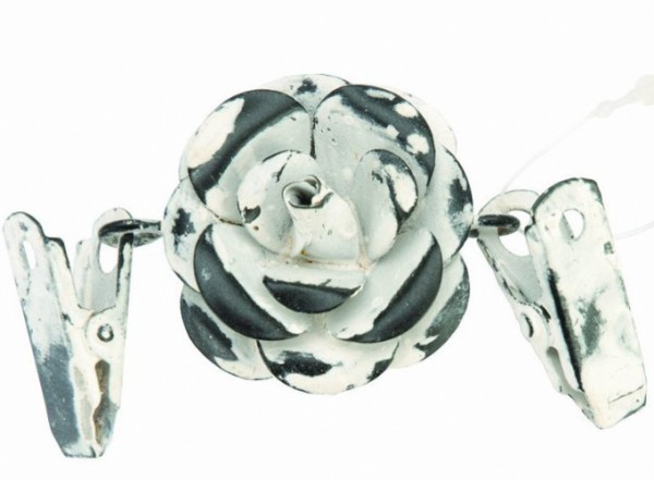 Vintage-Blume mit 2 Clips