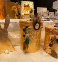 Vorschau: Ornamentaufhänger mit Gold-Quaste Vorschau: Ornamentaufhänger mit Gold-Quaste