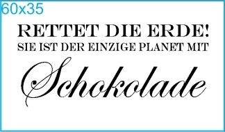 Stempel "Rettet die Erde"