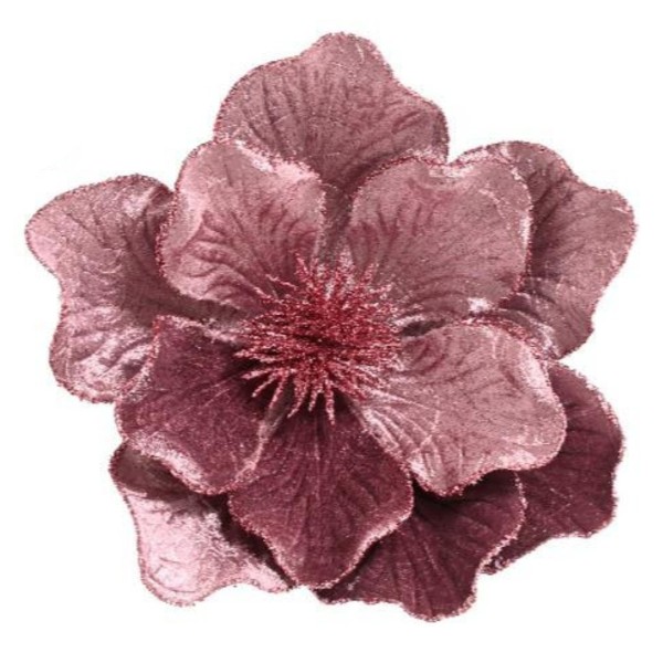 Deko Blume 26x16cm - Dunkel Violett K629733-b