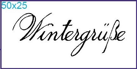 Stempel "Wintergrüße"