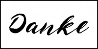 Stempel "Danke" Stempel "Danke"