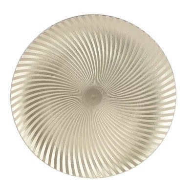 Dekoteller Weihnachten 33cm - Champangner