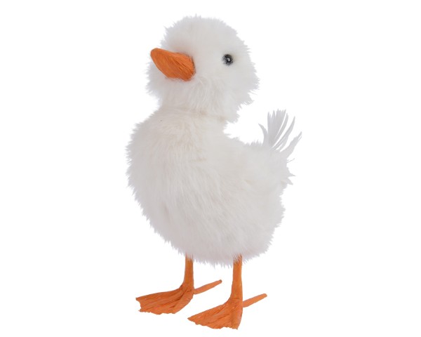 Deko Ente aus Polyester Weiß - 18 cm K891662