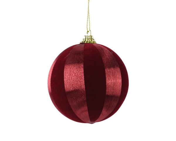 Weihnachtskugel aus Schaumstoff 8cm - Rot K451757