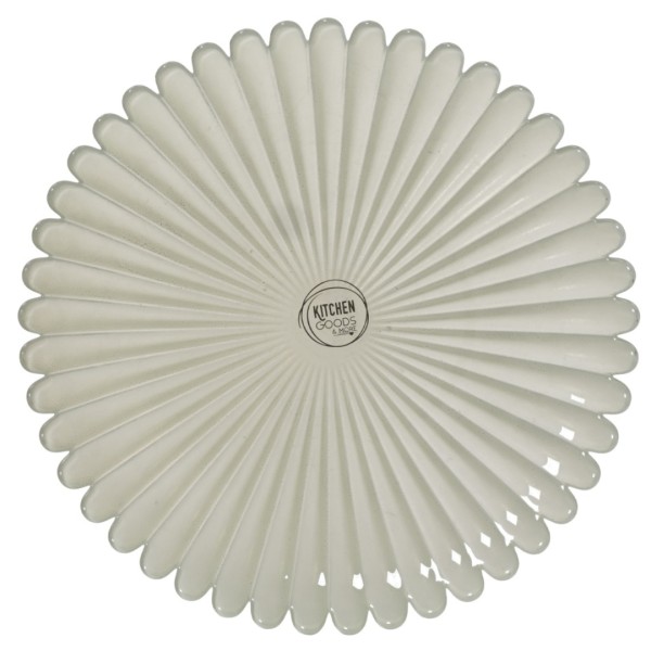 Deko Frühstücksteller Glas "Grün" - 21 cm K873233-d