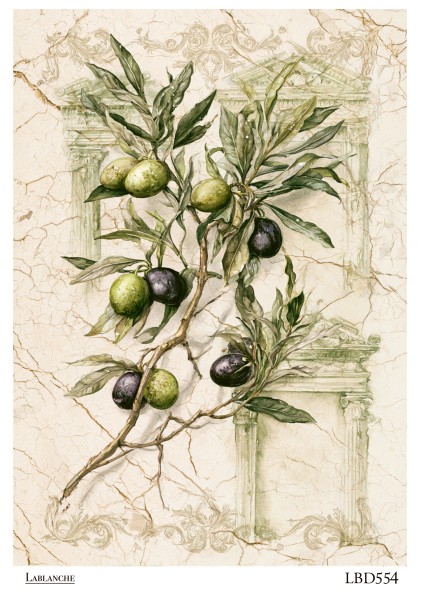 Reispapier "Olive 2" LBD554