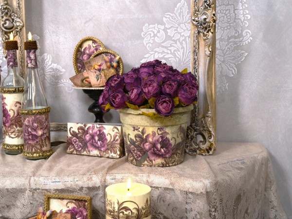 Decoupagepapier "Vintage Background" 3