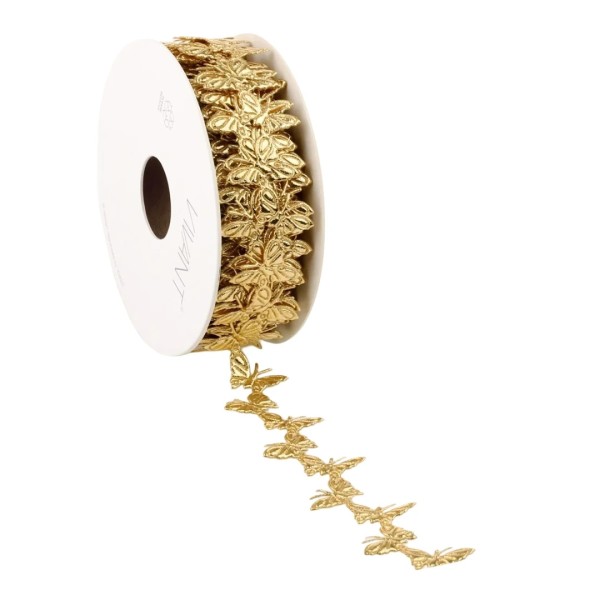 Dekoband "Schmetterling" - gelbgold V2384.1028.51