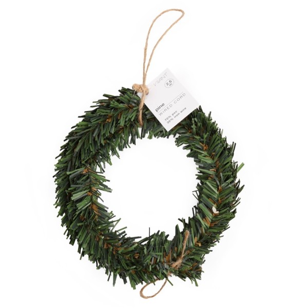 Deko Kranz "Pine cord" 2,5m - Dunkelgrün V5320.02520.69