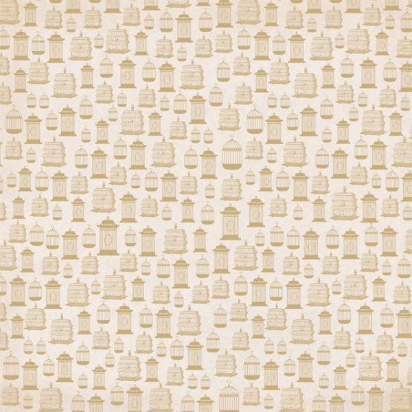 DCWV Designpapier Vogelkäfig (30 x 30 cm)