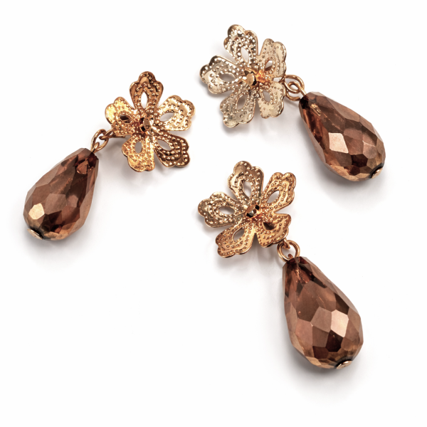 3er Set Anhänger Cognac - kupfer/rosé