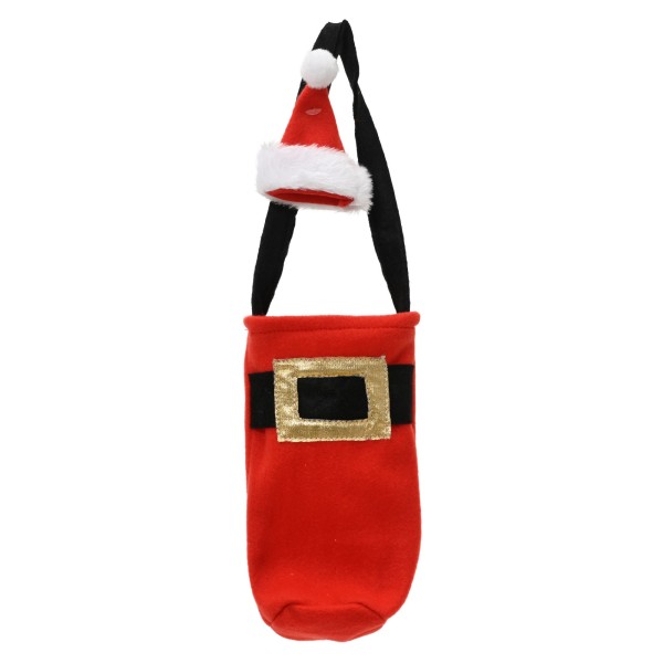 Flaschenhalter "Weihnachten" mit Griff - Rot - 20cm K374141