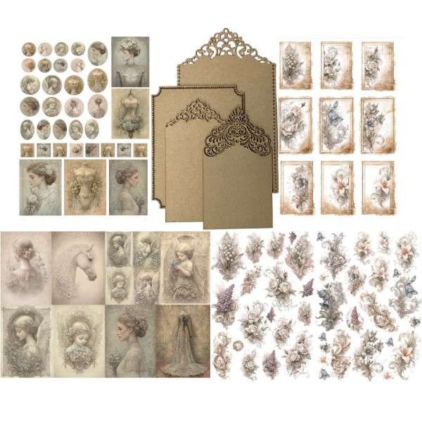 Komplett-Set "Vintage Flowers" Var. 2