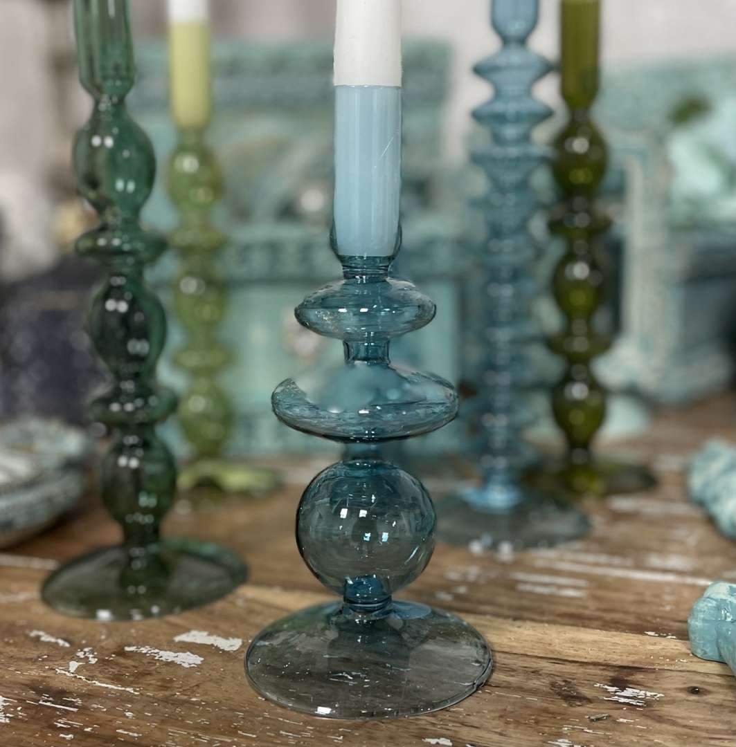 FJOADNVM Glas Kerzenständer Für Kegelkerzen - Transparente Tischdeko Für Hochzeit & Zuhause