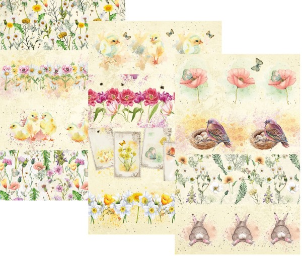 Schrumpfbanderolen für Ostereier "Ostern 2022" 12 Stück