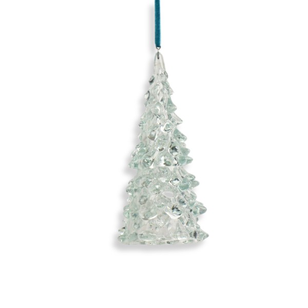 Deko Anhänger "Tannenbaum" 12cm - Turkis hell K512610-c