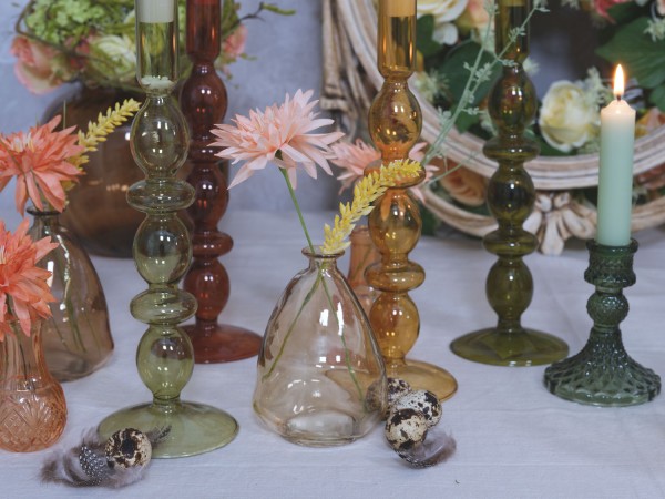 Kleine Vase - mittelbraun