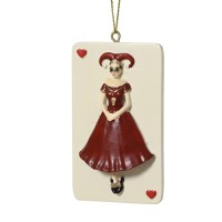 Harlekin Figur "Frau auf Karte" - 7,5 cm K398540-d Harlekin Figur "Frau auf Karte" - 7,5 cm K398540-d