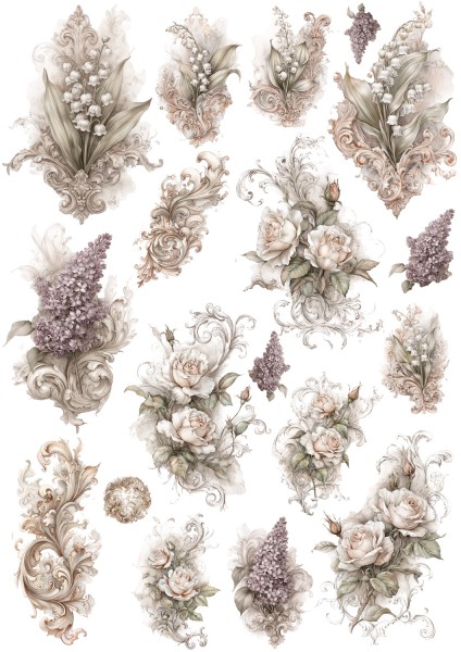 Transfermotiv "Vintage Flower" 2