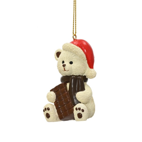 Weihnachtsanhänger "Bärchen" mit Schokolade - 8,7cm K703676-e