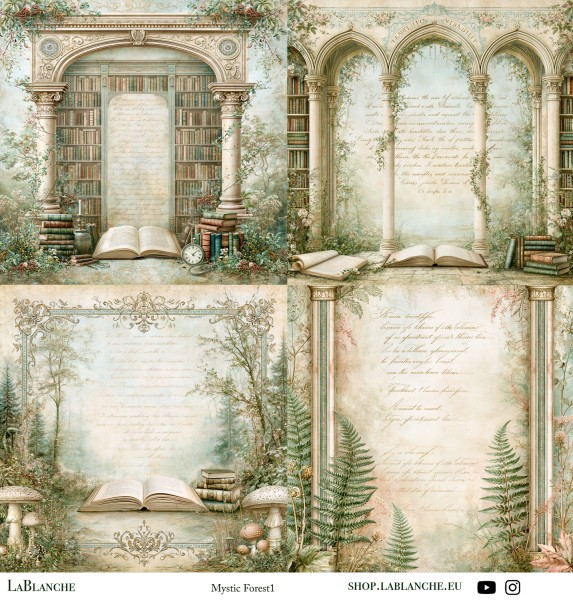 Designpapier "Mystic Forest" 1 MF1