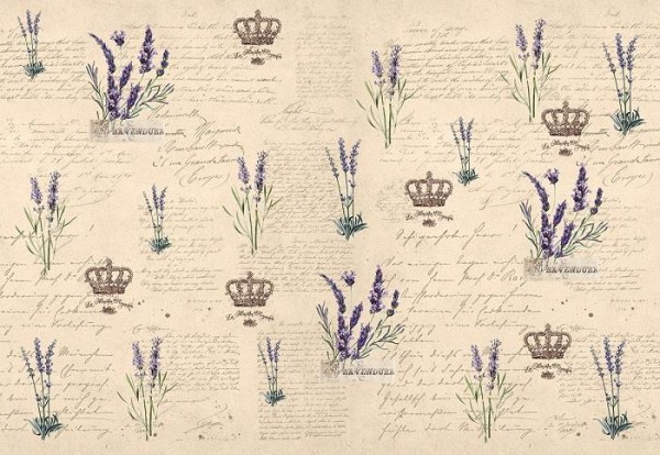 Decoupagepapier "Lavendel" 1