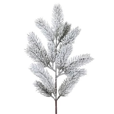Weihnachtsdekozweig 5x11x49cm - Weiß